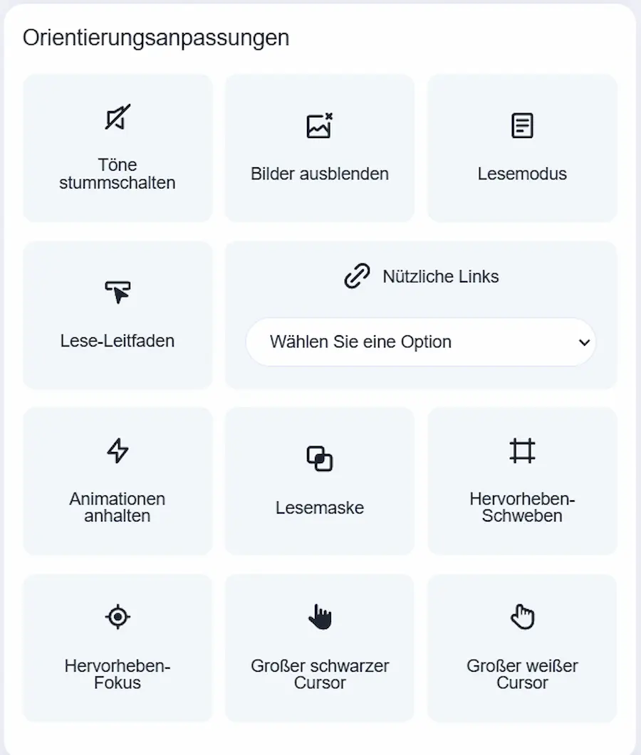 Orientierungsanpassungen
